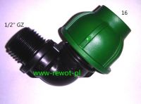 KOLANO PE 16-1/2"gz (IRRITEC)